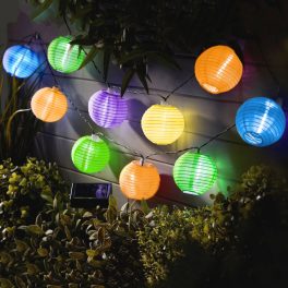 Napelemes kerti mini lampion füzér Napelemes kerti mini lampion füzér