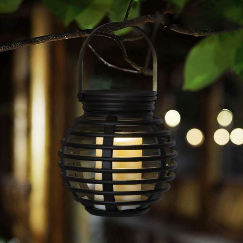 LED-es szolár lámpa gyertyafény