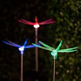 RGB LED-es szolár lámpa Szitakötő RGB LED-es szolár lámpa Szitakötő