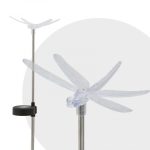 RGB LED-es szolár lámpa Szitakötő