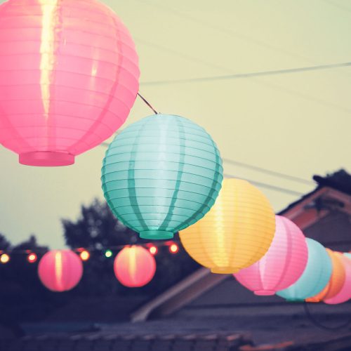 Szolár lampion 3 színben