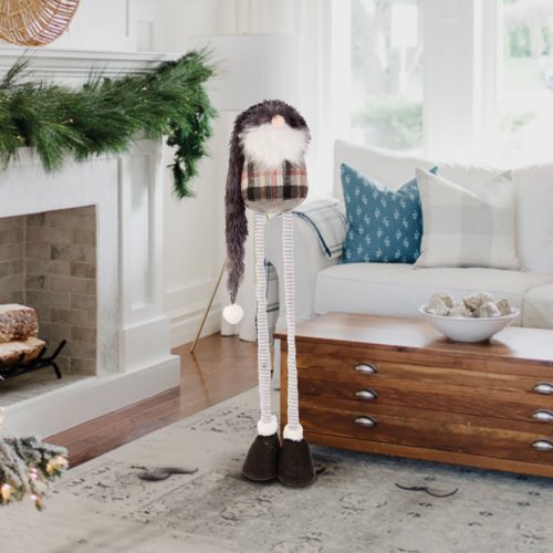 Karácsonyi skandináv manó teleszkópos lábbal 44-90 cm