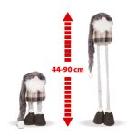 Karácsonyi skandináv manó teleszkópos lábbal 44-90 cm