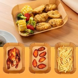 Air fryer sütőpapír téglalap 22cm 50db Air fryer sütőpapír téglalap 22cm 50db