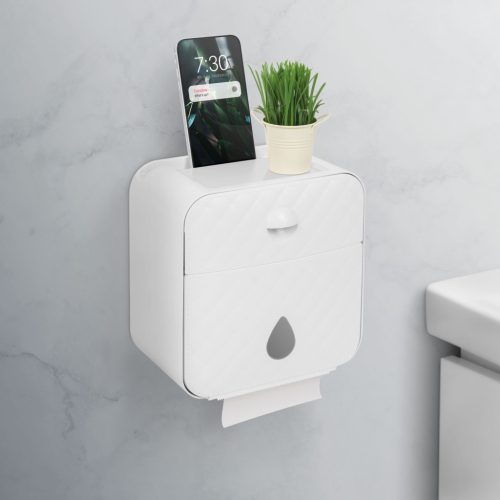 WC-papír tartó szekrény - fehér