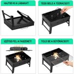 Hordozható mini GRILL sütő