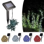 Napelemes kerti füzér - 100LED