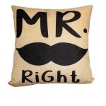 Díszpárnahuzat Mr.Right