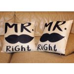 Díszpárnahuzat Mr.Right