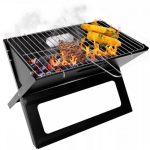 Összecsukható fém grill asztal