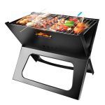 Összecsukható fém grill asztal