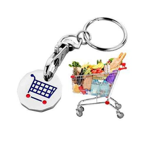 Kulcstartós bevásárlókocsi érme