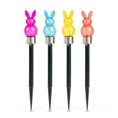 Leszúrható szolár lámpa - nyuszi - 1 fehér LED - 5,5 x 38,5 cm