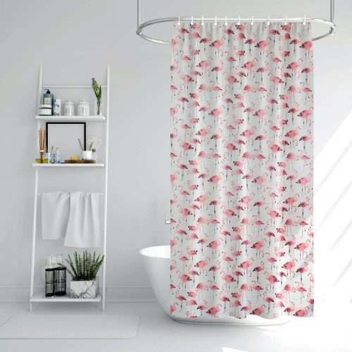 Flamingós zuhanyfüggöny