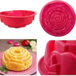 Szilikon rózsatorta forma