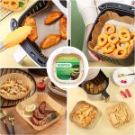 Szögletes Air Fryer sütőpapír 100 db