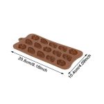 Kagyló alakú szilikon csokoládé/bonbon forma