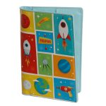 Útlevél tok és bőrönd címke Világűr