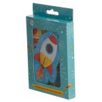 Útlevél tok és bőrönd címke Világűr