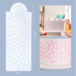 Hullámos torta díszítő stencil