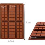Kocka alakú táblás csoki készítő szilikon forma