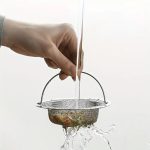 Rozsdamentes acél konyhai lefolyószűrő - 11 cm átmérő
