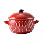 Zománcozott edénykészlet 10 részes Pöttyös 