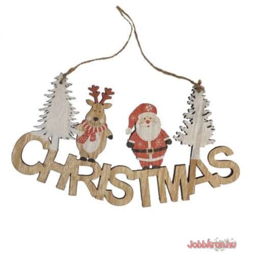 Karácsonyi dekor ajtódísz 17 cm