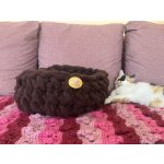 Cirmoskuckó kézműves cicakosár