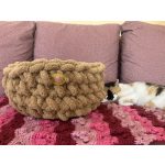 Cirmoskuckó kézműves cicakosár