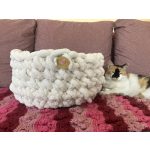 Cirmoskuckó kézműves cicakosár