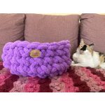 Cirmoskuckó kézműves cicakosár