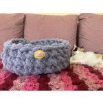 Cirmoskuckó kézműves cicakosár