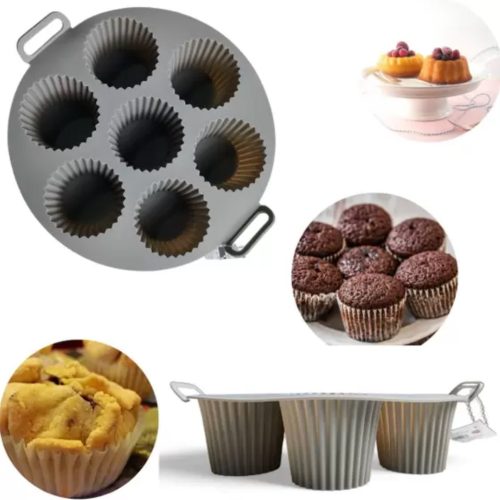 Air fryer szilikon muffin forma 7db