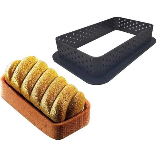 6 db-os téglaplap alakú műanyag tarte/süti forma