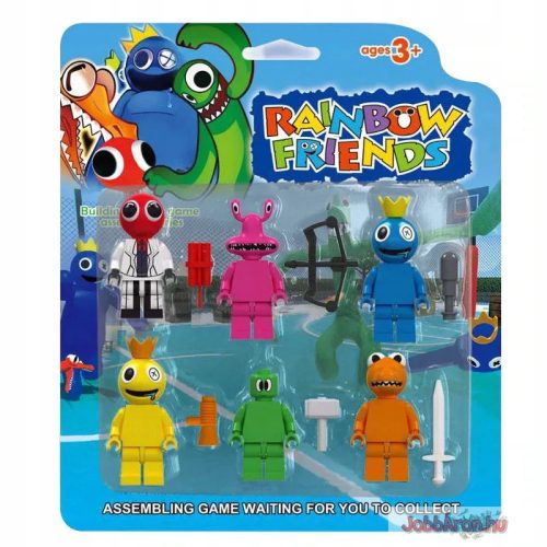 Rainbow Friends  6 db figura 6 db eszköz 