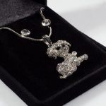 Nyaklánc és fülbevaló szett - macska