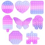 POP IT stresszoldó logikai társasjáték UV színváltós