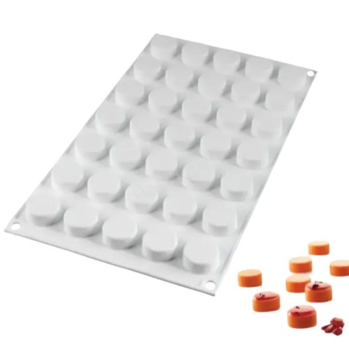 Korongok szilikon bonbon forma 35 db