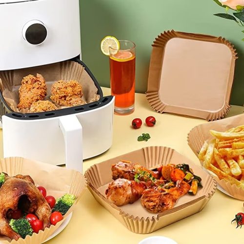 XL Szögletes Air Fryer sütőpapír 50db