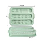 Bagett forma 3 db-os 35,3x24,6 cm