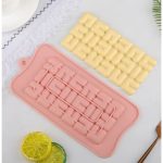 „U”-alakú táblás csoki készítő szilikon forma