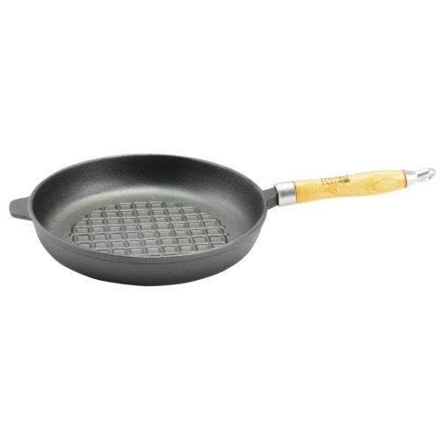 Öntöttvas grill serpenyő kerek 24cm