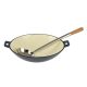 Perfect Home Zománcozott öntöttvas wok 37 cm Acélkék 